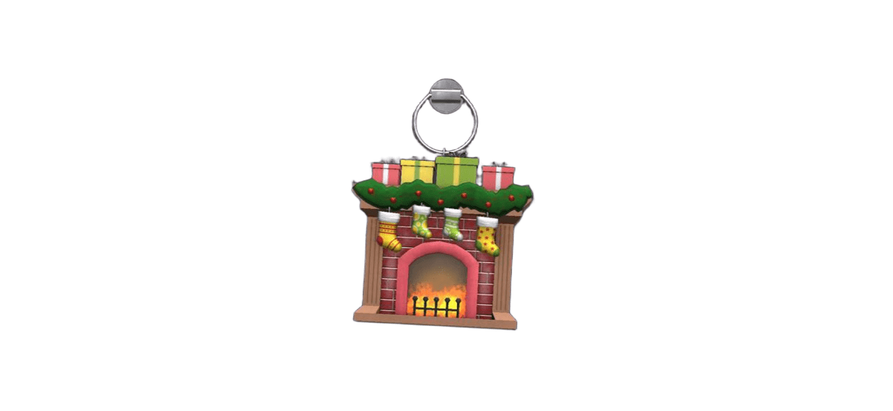 CHARM "CHRISTMAS FIREPLACE" 