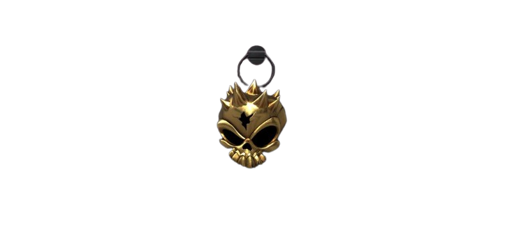 CHARM "GOLD SKULL"