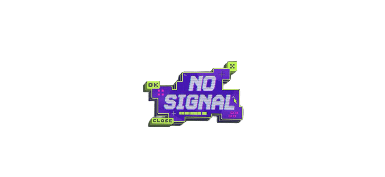 STICKER "NO SIGNAL" SWAP